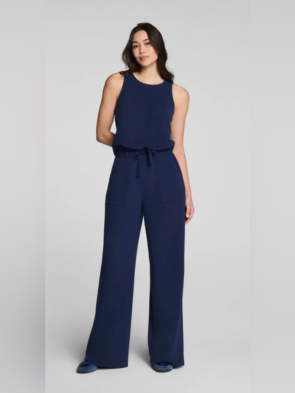 SPANX AirEssentials French Rib Sleeveless Jumpsuit